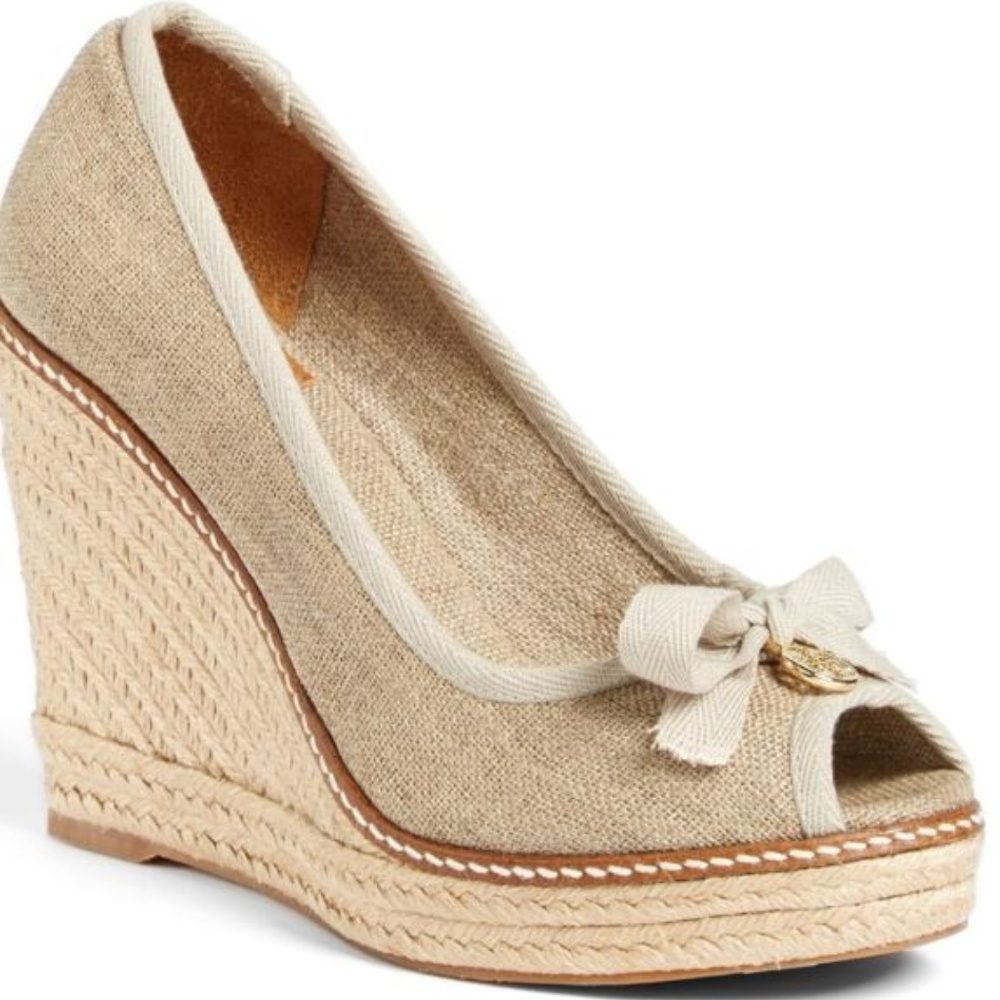 TORY BURCH 'Jackie' Espadrille Wedge,